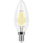 Лампа светодиодная филаментная Feron E14 11W 2700K Свеча Прозрачная LB-713 38006 - фото №1