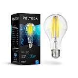 Лампа светодиодная филаментная Voltega E27 15W 4000К прозрачная VG10-A1E27cold15W-F 7103