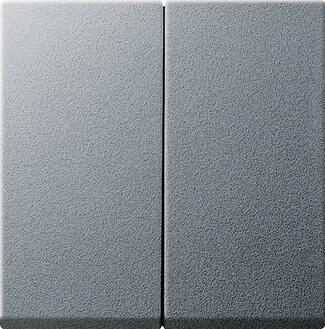 Лицевая панель Gira System 55 выключателя двухклавишного с набором уплотнений IP44 алюминий 026626