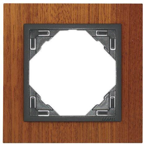 Рамка 1-постовая Efapel Logus 90 Arbore красное дерево/серый 90910 TMS