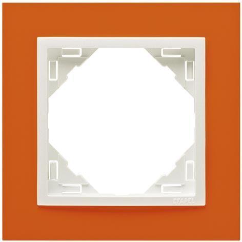 Рамка 1-постовая Efapel Logus 90 Animato оранжевый/лед 90910 TJG