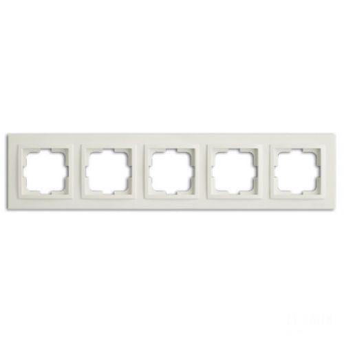 Рамка 5-постовая Mono Electric Despina слоновая кость 102-010000-164