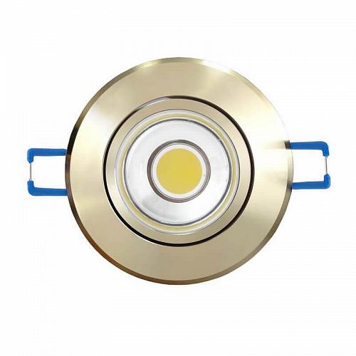 Светодиодный встраиваемый светильник (08788) Uniel 4500K ULM-R31-5W/NW IP20 Gold