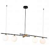 Подвесная люстра Indigo Opaco 11015/4P Black V000153