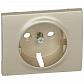 Лицевая панель Legrand Galea Life розетки 2К+З титановая 771420 - фото №1