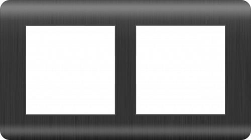 Рамка Werkel Stream на 2 поста графит WL12-Frame-02 4690389145438