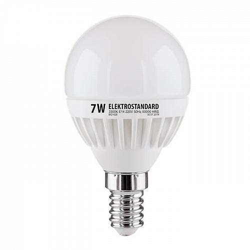 Лампа светодиодная Elektrostandard E14 7W 3300K матовая 4690389085376