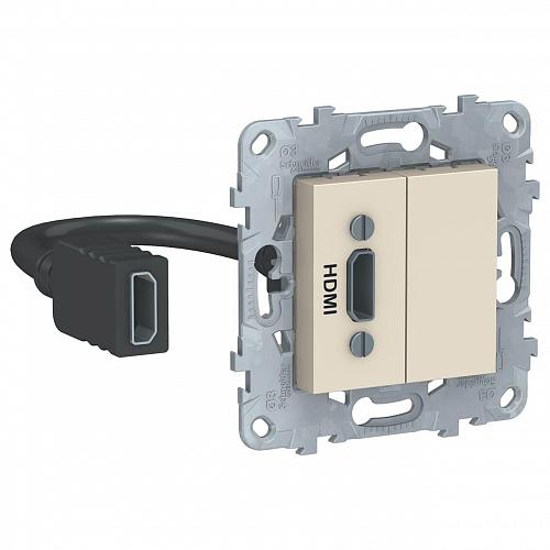 Розетка компьютерная HDMI Schneider Electric Unica New NU543044