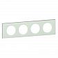 Рамка 4-постовая Legrand Celiane смальта белая глина 069314 - фото №1