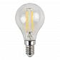 Лампа светодиодная филаментная ЭРА E14 11W 2700K прозрачная F-LED P45-11w-827-E14 Б0047012 - фото №4