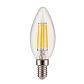 Лампа светодиодная филаментная диммируемая Elektrostandard E14 5W 4200K прозрачная a048724 - фото №1