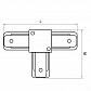 Коннектор T-образный Lightstar Barra 502137 - фото №2
