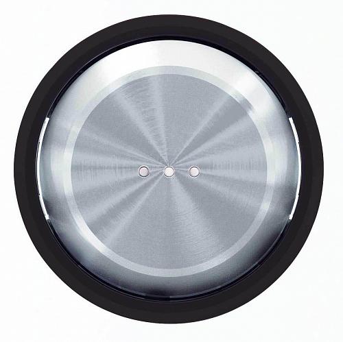 Лицевая панель ABB Sky Moon выключателя одноклавишного с подсветкой cтекло чёрное 2CLA860130A1501