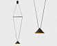 Подвесной светодиодный светильник Italline IT03-1430 black/orange - фото №3