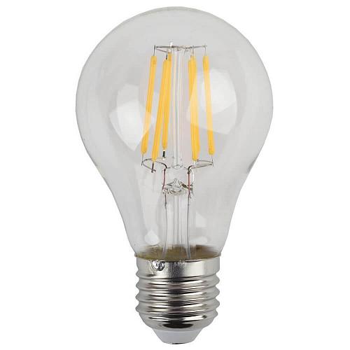 Лампа светодиодная филаментная ЭРА E27 7W 2700K прозрачная F-LED A60-7W-827-E27 Б0019012
