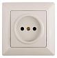 Розетка ЭРА Intro Solo 2P 16A 250V слоновая кость 4-201-02 Б0043306 - фото №1