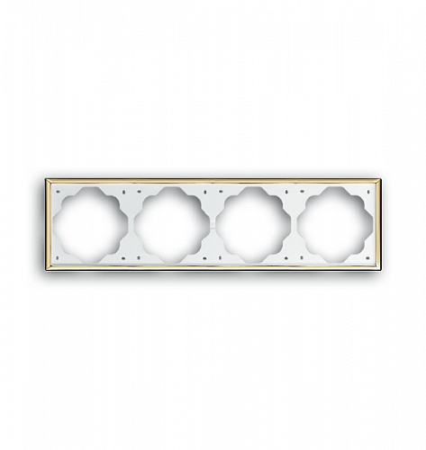 Рамка 4-постовая ABB Impuls золото 2CKA001754A3641