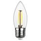 Лампа светодиодная филаментная REV C37 E27 5W DECO Premium теплый свет свеча 32424 9 - фото №2