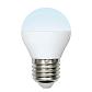 Лампа светодиодная Uniel E27 6W 4000K матовая LED-G45-6W/NW/E27/FR/MB PLM11WH UL-00002378 - фото №1