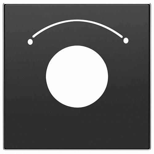 Лицевая панель ABB Sky выключателя с ключом на 2 положения чёрный бархат 2CLA855300A1501