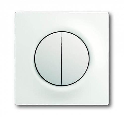 Лицевая панель ABB Impuls выключателя двухклавишного белый бархат 2CKA001753A0181