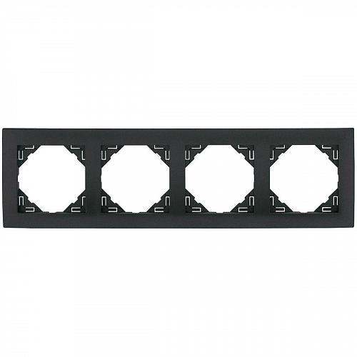 Рамка 4-постовая Efapel Logus 90 Aquarella серый 90940 TIS