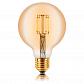 Лампа светодиодная филаментная E27 4W 2200К золотая 057-301 - фото №1