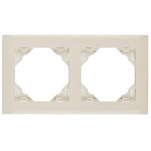 Рамка 2-постовая Efapel Logus 90 Base бежевый 90920 TMF