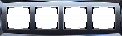 Рамка Werkel Diamant на 4 поста черный WL08-Frame-04 4690389054426