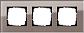 Рамка 3-постовая Gira Esprit дымчатое стекло 0213122 - фото №1