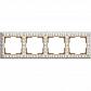 Рамка Werkel Antik на 4 поста белое золото WL07-Frame-01 4690389099205 - фото №1