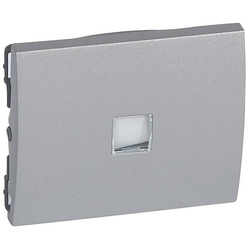 Лицевая панель Legrand Galea Life выключателя с подсветкой алюминий 771311