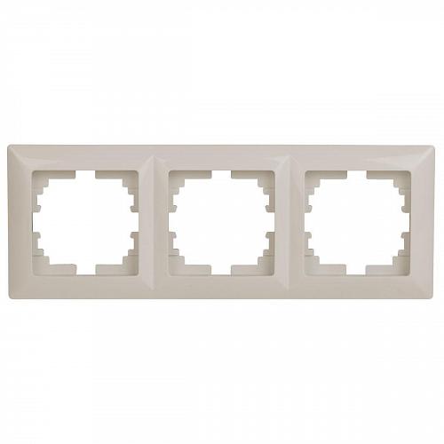 Рамка 3-постовая ЭРА Intro Solo слоновая кость 4-503-02 Б0043418