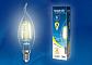Лампа светодиодная филаментная Uniel E14 6W 3000K прозрачная LED-CW35-6W/WW/E14/CL GLA01TR UL-00002199 - фото №2