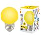 Лампа светодиодная Volpe E27 1W желтая LED-G45-1W/YELLOW/E27/FR/С UL-00005649 - фото №1