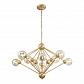 Подвесная люстра Crystal Lux Francisca SP10 Gold/Cognac - фото №1