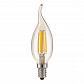 Лампа светодиодная филаментная Elektrostandard E14 7W 4200K прозрачная 4690389128363 - фото №1