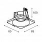 Встраиваемый светильник Italline IT07-7011 white - фото №2