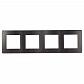 Рамка 4-постовая ЭРА 12 сатин графит 12-5104-12 Б0052535 - фото №1