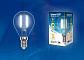 Лампа светодиодная филаментная Uniel E14 6W 4000K прозрачная LED-G45-6W/NW/E14/CL GLA01TR UL-00002207 - фото №2