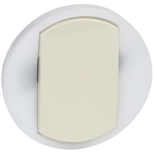 Лицевая панель Legrand Celiane выключателя одноклавишного с контурной подсветкой слоновая кость 067884