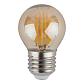 Лампа светодиодная филаментная ЭРА E27 9W 2700K золотая F-LED P45-9w-827-E27 gold Б0047025 - фото №1