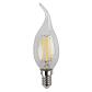 Лампа светодиодная филаментная ЭРА E14 5W 4000K прозрачная F-LED BXS-5W-840-E14 Б0019005 - фото №1