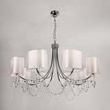 Люстра Eurosvet 10084/8 хром/прозрачный хрусталь Strotskis