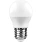 Лампа светодиодная Feron E27 11W 6400K Шар Матовая LB-750 25951 - фото №1