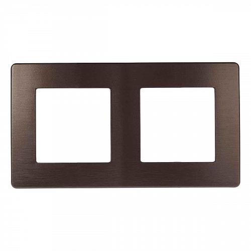 Рамка 2-постовая ЭРА 12 сатин бронза 12-5102-13 Б0052516