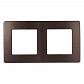 Рамка 2-постовая ЭРА 12 сатин бронза 12-5102-13 Б0052516 - фото №1