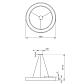 Подвесной светодиодный cветильник Geometria ЭРА Ring SPO-134-B-40K-056 56Вт 4000К черный Б0050565 - фото №2