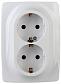 Розетка ЭРА 12 2x2P E Schuko 16A 250V 12-2106-01 Б0031228 - фото №1