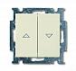 Выключатель жалюзи без фиксации ABB Basic55 слоновая кость 2CKA001413A1085 - фото №1